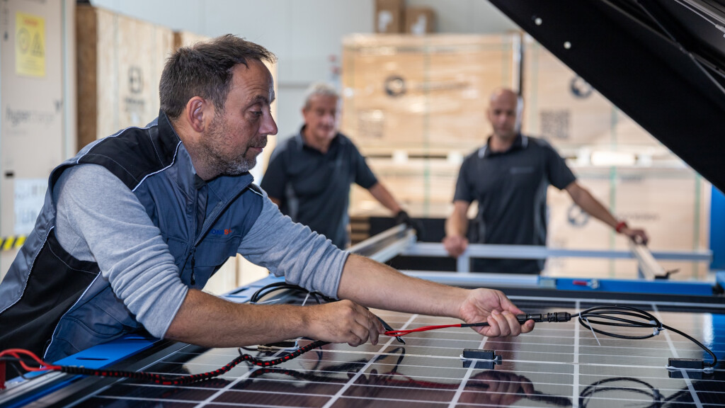 Fertigung von Solar-Modulen