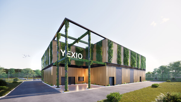 Visualisierung des Yexio-Rechenzentrums in Heiligenhaus, das kurz vor der Fertigstellung steht.