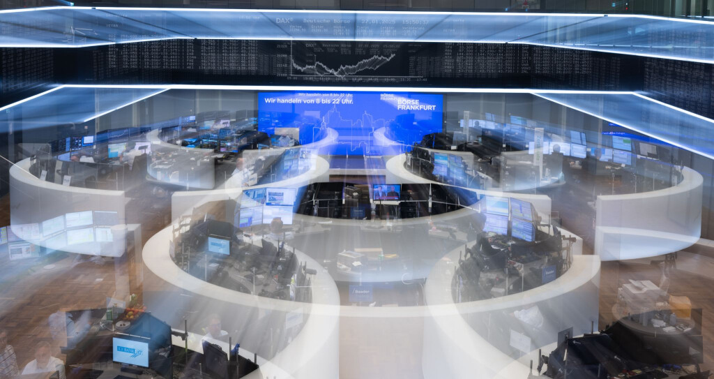 Börsensaal in Frankfurt: Weltweit geraten die Aktienmärkte unter Druck wegen des Iran-Kriegs