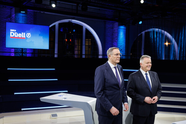 Bei allen Gegensätzen gehen die Meinungen von Schweitzer (links) und Schnieder beim Thema Spritpreise in die gleiche Richtung.