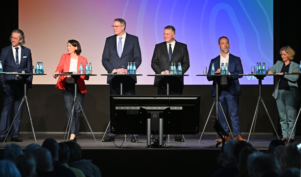 Sechs Spitzenkandidaten diskutieren vier Tage vor der Wahl auf Einladung der «Allgemeinen Zeitung» in Mainz.