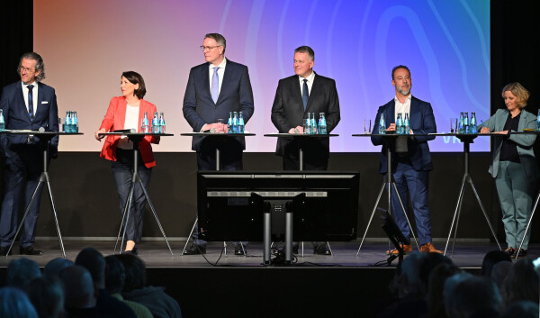 Sechs Spitzenkandidaten diskutieren vier Tage vor der Wahl auf Einladung der «Allgemeinen Zeitung» in Mainz.