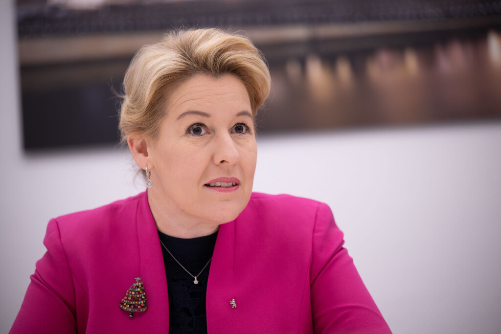 Berlins Wirtschaftssenatorin Franziska Giffey: «Werden nicht trotz, sondern wegen Klimaschutz wirtschaftlich erfolgreich sein.»