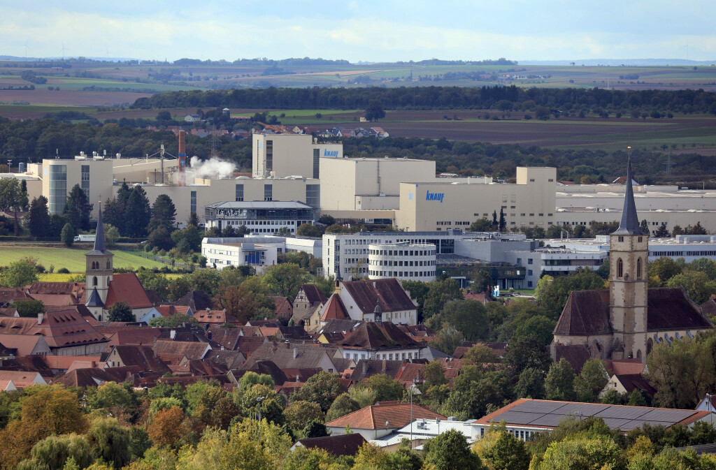 Der Baustoffhersteller Knauf plant mit einem anderen Unternehmen eine Gipsrecycling-Anlage in Mittelfranken. (Archivbild)