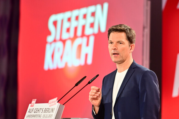 SPD-Spitzenkandidat Steffen Krach fordert einen Landessicherheitsrat. (Archiv)