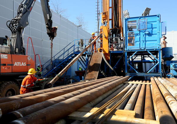 Wie in Krefeld bohrte der Geologische Dienst auch in Kempen, um die Wärmespeicherfähigkeit alter Bodenschichten zu erkunden. Ergebnis: Der Boden ist geeignet. (Archivbild)